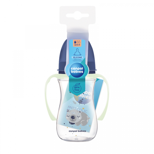 Бебешко шише easystart anti-colic с дръжки 240 мл.