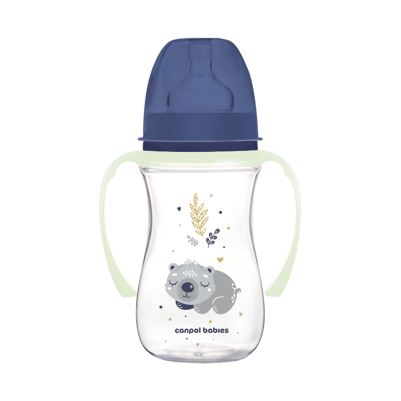 Антиколок шише Canpol babies EasyStart, Sleepy Koala, 3м+, 240 мл, синьо