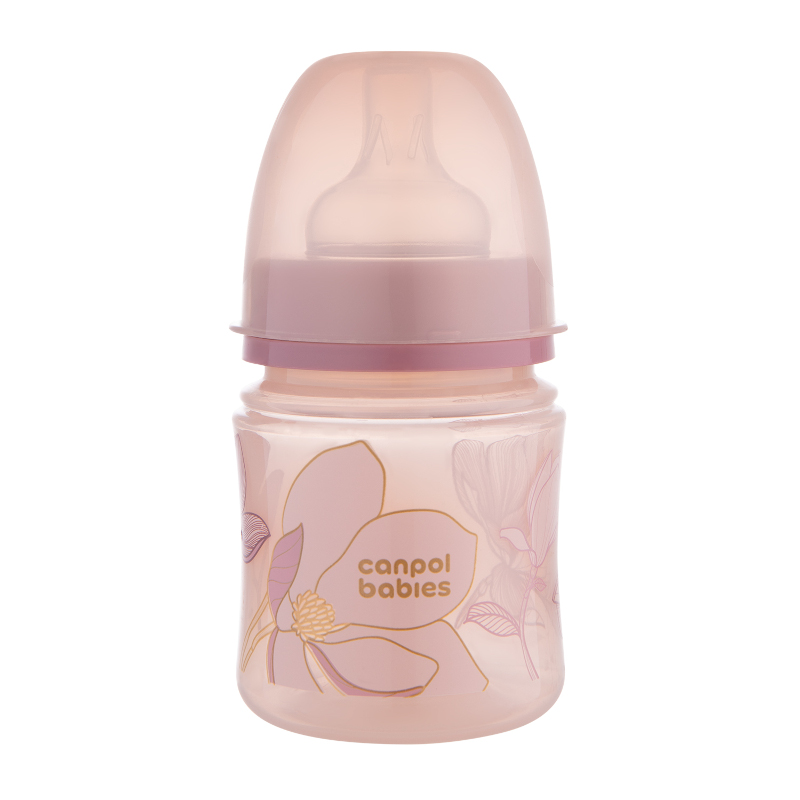 Бебешко антиколик шише Canpol babies Easy Start, Gold, 120 ml, розово