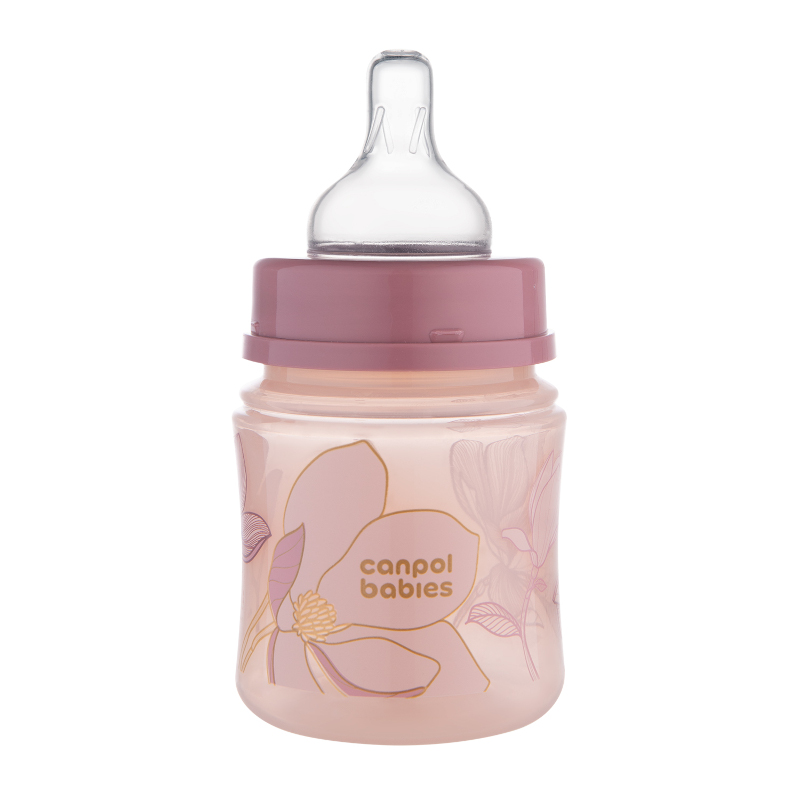 Бебешко антиколик шише Canpol babies Easy Start, Gold, 120 ml, розово