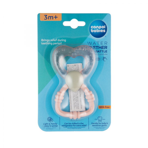 Бебешка дрънкалка-чесалка с вода water teether rattle 3m+