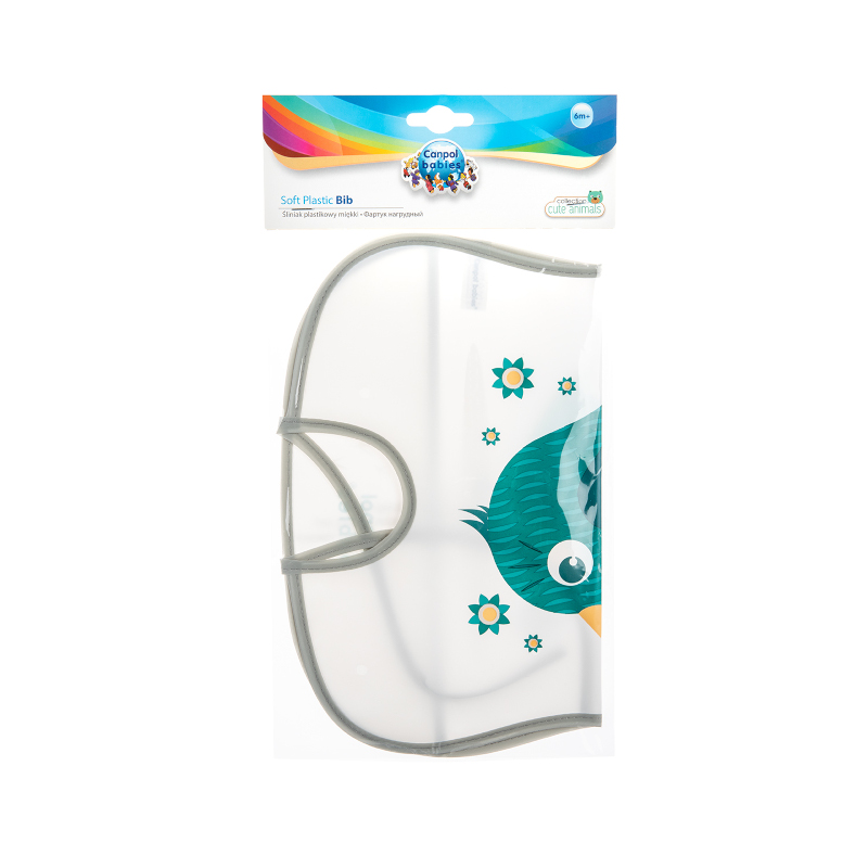 Лигавник пластмасов Canpol babies различни цветове 6м+