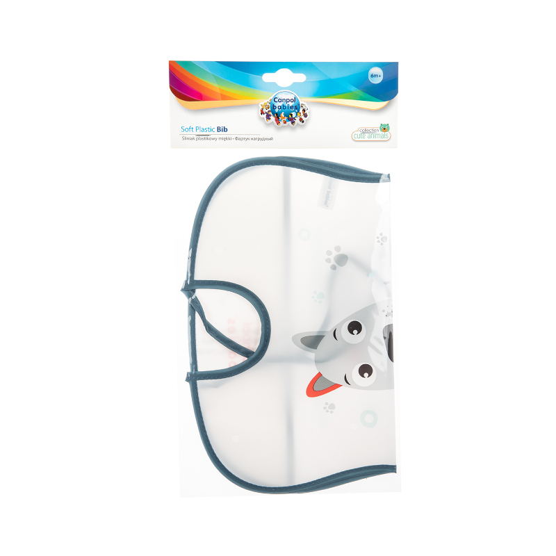 Лигавник пластмасов Canpol babies различни цветове 6м+
