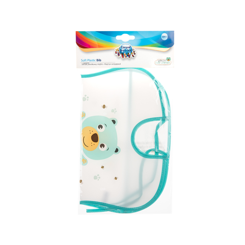 Лигавник пластмасов Canpol babies различни цветове 6м+