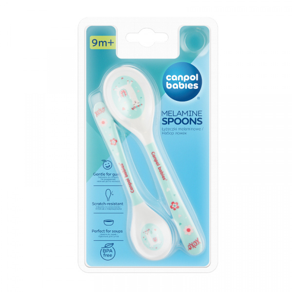Бебешки лъжички melamine spoons 2 броя 9м+