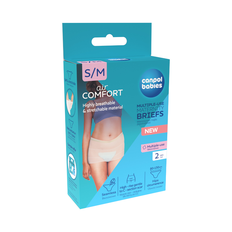 Следродилни бикини за многократна употреба Canpol babies Air Comfort S/M, 2 бр
