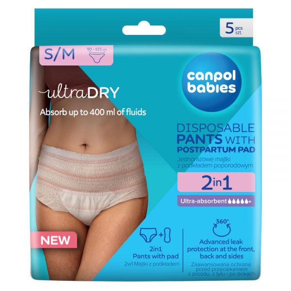 Еднократно бельо с превръзка Disposable Pants with Postpartum Pad S/M